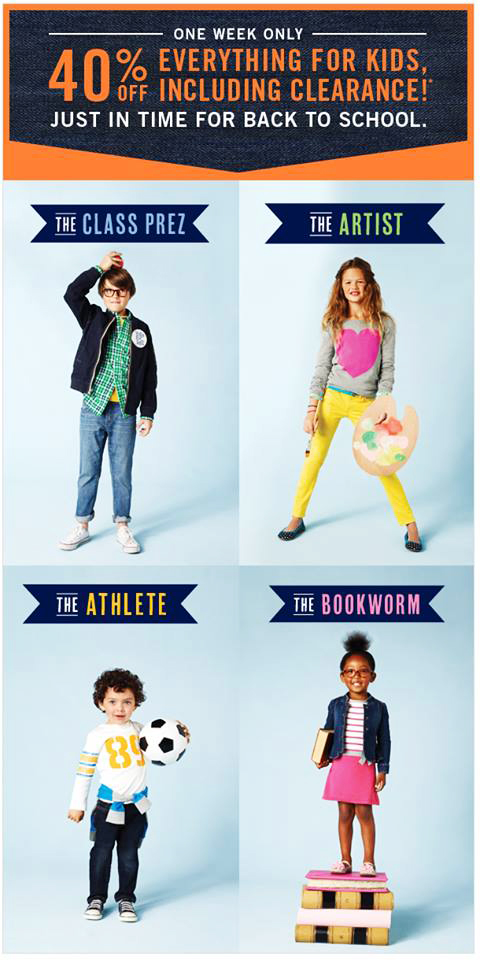 Cheyenne Ellis for Back to School with Gap Outlet Kids